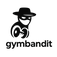 Gymbandit Logo in Schwarz – freigestellt für Web und Print. Minimalistisches Banditen-Design mit sportlichem Charakter, ideal für Branding & Marketing.